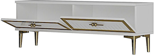 Gold TV Stand L120xD30xH41cm