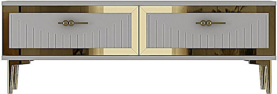 Gold TV Stand L120xD30xH41cm