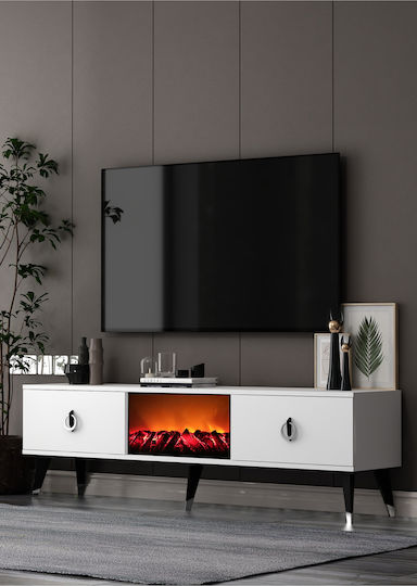 Blue TV Stand L150xD30xH46cm