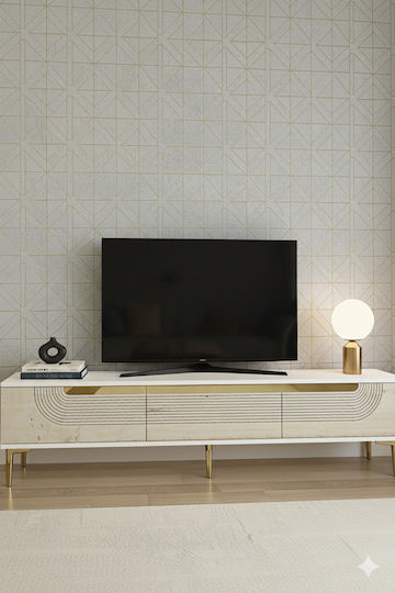TV-Ständer Gold M180xT30xH41cm