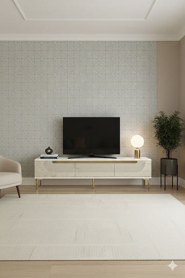 TV-Ständer Gold M180xT30xH41cm