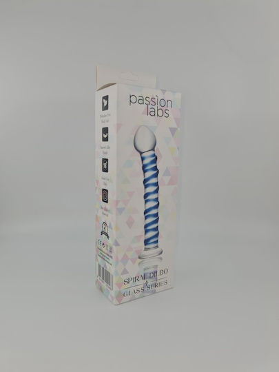 Passion Labs Glasdildo Blau 16cm