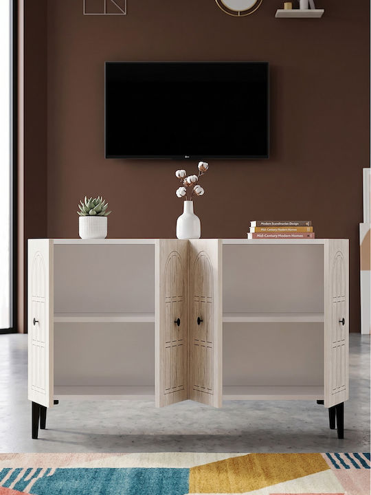 Brown TV Stand L120xD32xH75cm