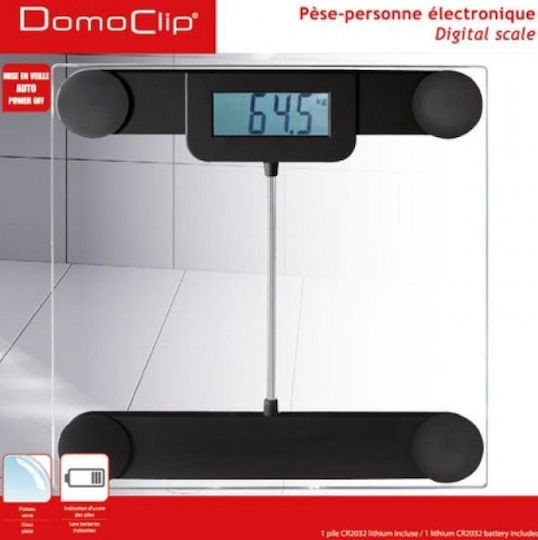 DomoClip Digital Bathroom Scale 150kg Black DOM253N