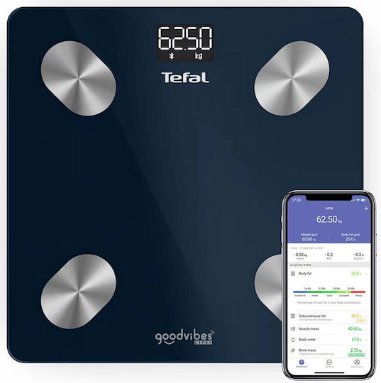 Tefal Smart Bathroom Scale 180kg with Bluetooth BM9720F0