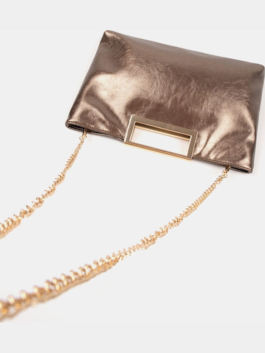 Handtasche Handtasche Goldene Griffe Bronze Größe One Size Bronze