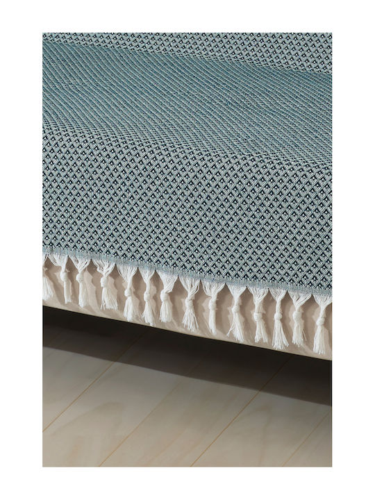SteweHome Three-Seater Sofa Throw 180x300cm Petrol Blue