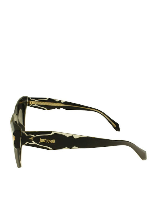 Just Cavalli Women Sunglasses with Black Frame and Transparent Gradient Lens JC171 0700