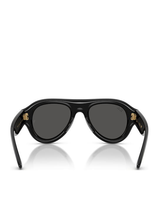 Ray Ban Unisex Γυαλιά Ηλίου με Μαύρο Κοκκάλινο Σκελετό