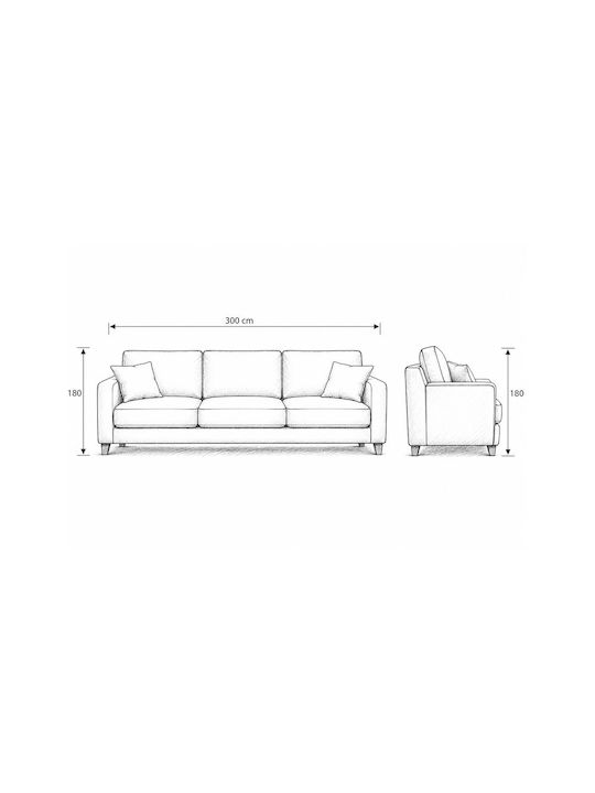 SteweHome SteweHome Dreisitzer-Sofa Wurf Strickware 180x300cm Ecru
