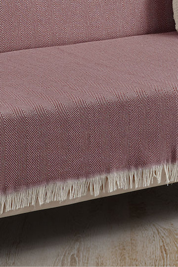 SteweHome SteweHome Dreisitzer-Sofa Wurf 180x300cm Burgundisch