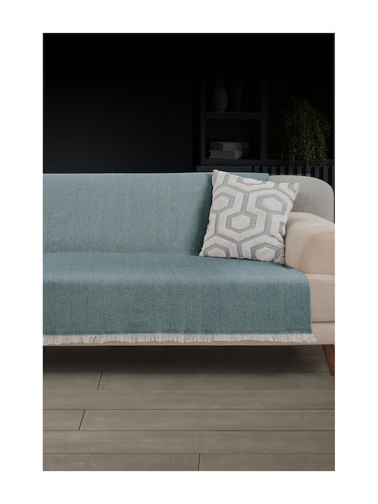 SteweHome Armchair Throw 180x215cm Petrol