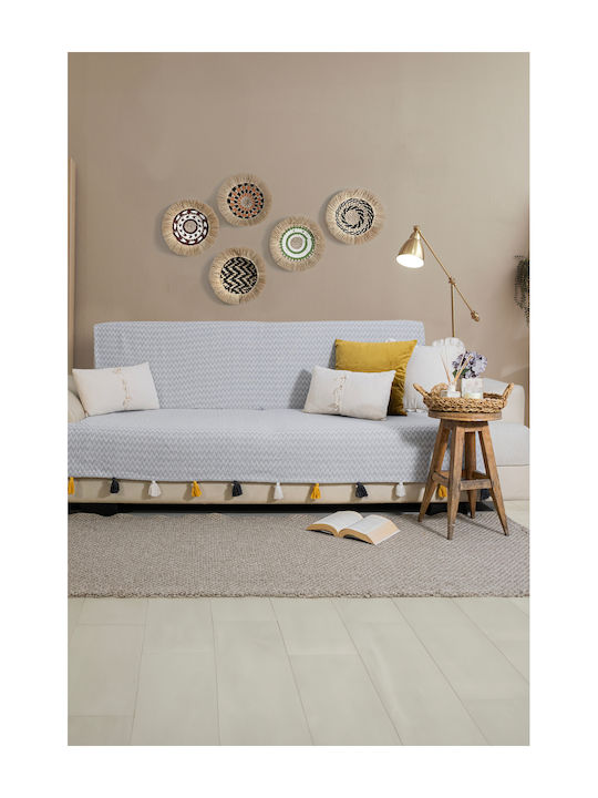 SteweHome Knitted Armchair Throw 170x200cm Beige
