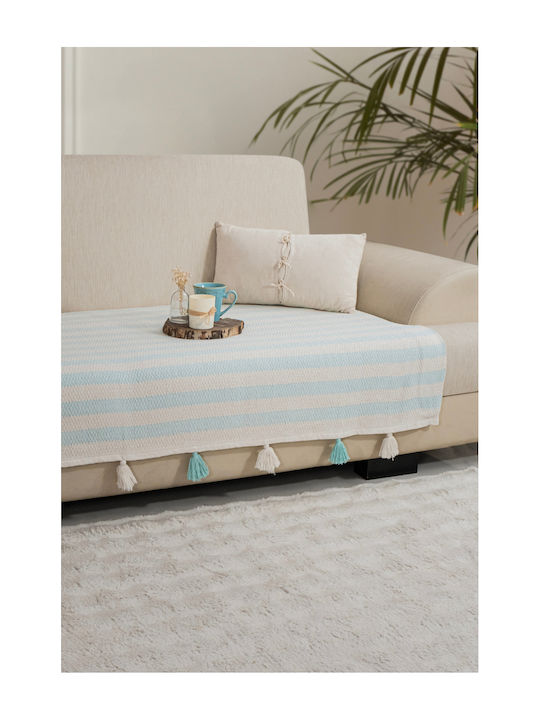 SteweHome Cuvertură Pentru Canapea De Fotoliu 115x201cm Cuvertură Canapea Cu Pompon