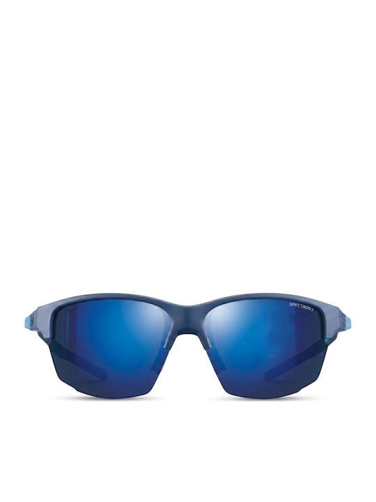Julbo Unisex Sunglasses with Blue Frame and Blue Mirror Lens J5511112