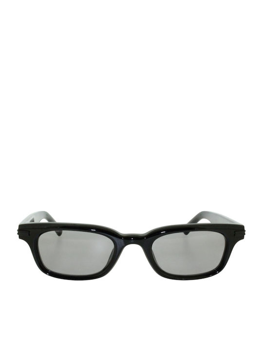 Chimi Noct Unisex Sonnenbrillen Mit Schwarzem Korkenzieherrahmen Und Schwarzem Glas