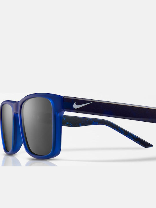 Nike Unisex Sunglasses with Blue Frame with Mirror Lens 418375