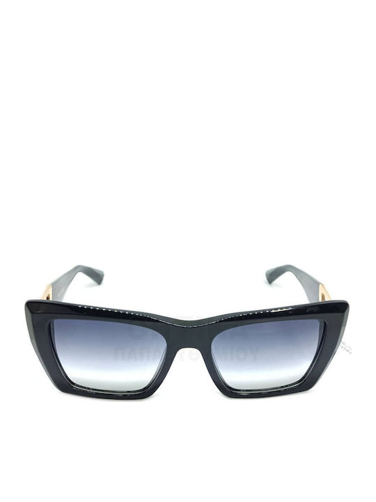 Ana Hickmann Women's Sunglasses with Black Plastic Frame and Gray Gradient Lens AH9395 A01