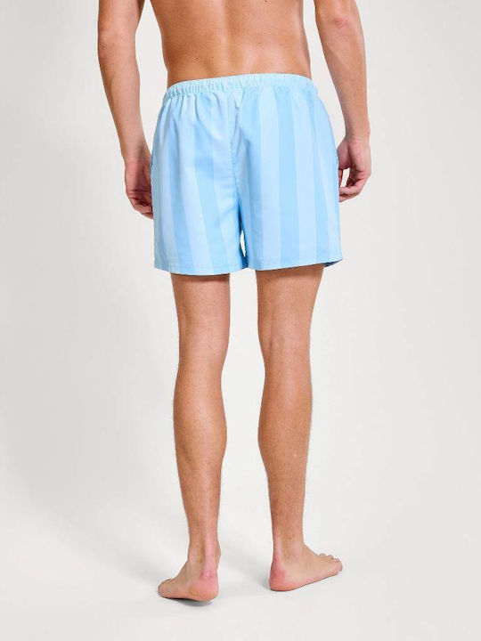 Men's Swimwear Shorts Light Blue Striped
