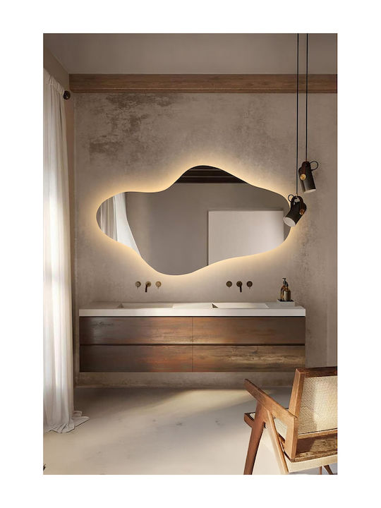 SteweHome Καθρέπτης Μπάνιου Led 30x60cm Λευκός