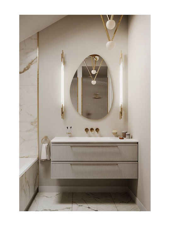 SteweHome Bathroom Mirror 35x55cm Yellow