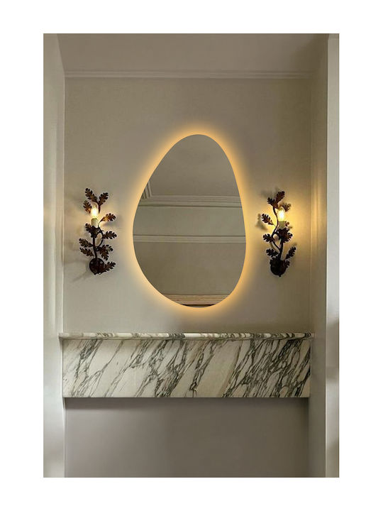 SteweHome Bathroom Mirror 35x55cm Yellow