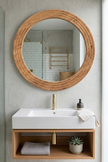 SteweHome STE-002620-V4562-129821 Στρογγυλός από MDF 43x43cm