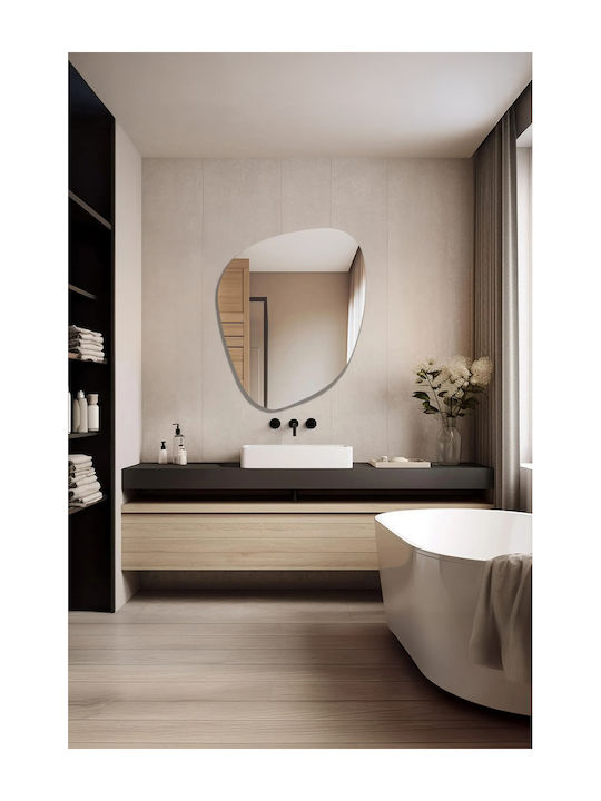 SteweHome Oglindă de Baie cu Lumini LED 70x55cm Galben