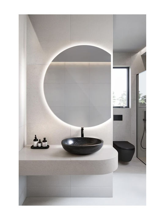 SteweHome Oglindă de Baie cu Lumini LED 55x60cm Alb