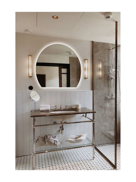 SteweHome Oglindă de Baie cu Lumini LED 55x60cm Alb
