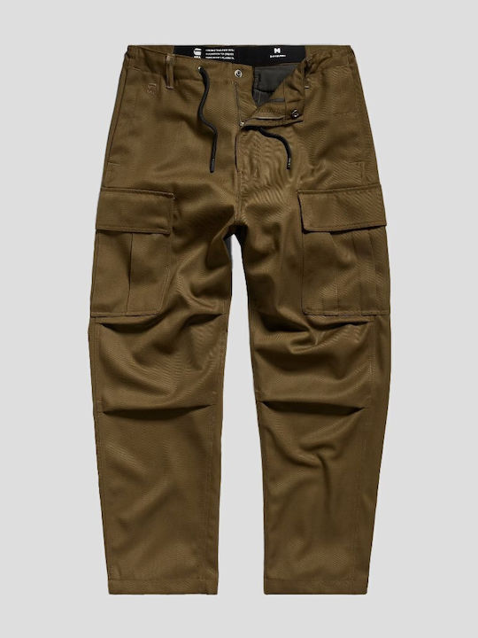 Ανδρικό Παντελόνι Cargo Relaxed Fit Χακί