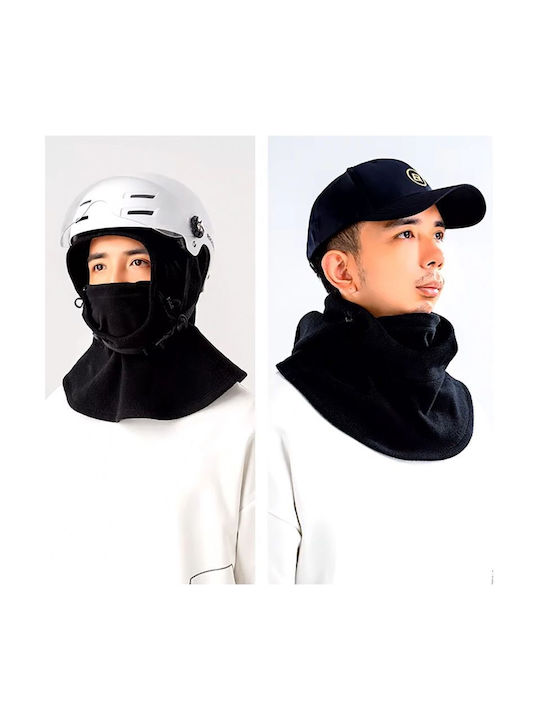 Rockbros Full Face Μπαλακλάβα Αναβάτη Μοτοσυκλέτας Fleece Μαύρο Χρώμα