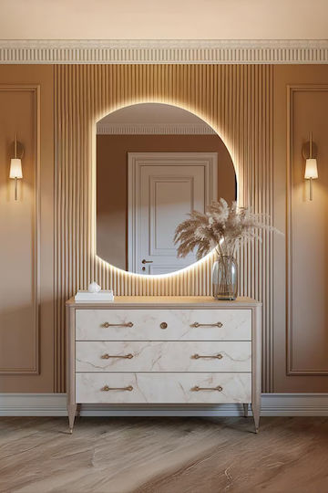 SteweHome STE-008227-V9459-129242 Καθρέπτης Led 80x90cm Κίτρινο SteweHome STE-008227-V9459-129242 Καθρέπτης Led 80x90cm Κίτρινο