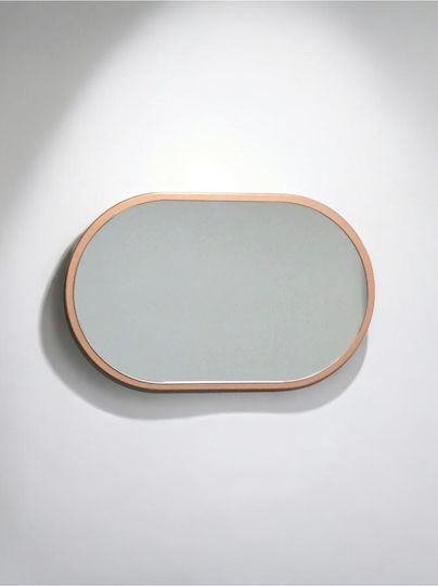 SteweHome STE-021124-V42222-129452 Καθρέπτης από MDF 40x27cm Μπρονζέ SteweHome STE-021124-V42222-129452 Καθρέπτης από MDF 40x27cm Μπρονζέ
