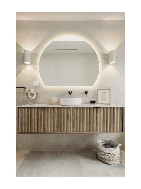 SteweHome Bathroom Mirror Led 35x40cm Yellow