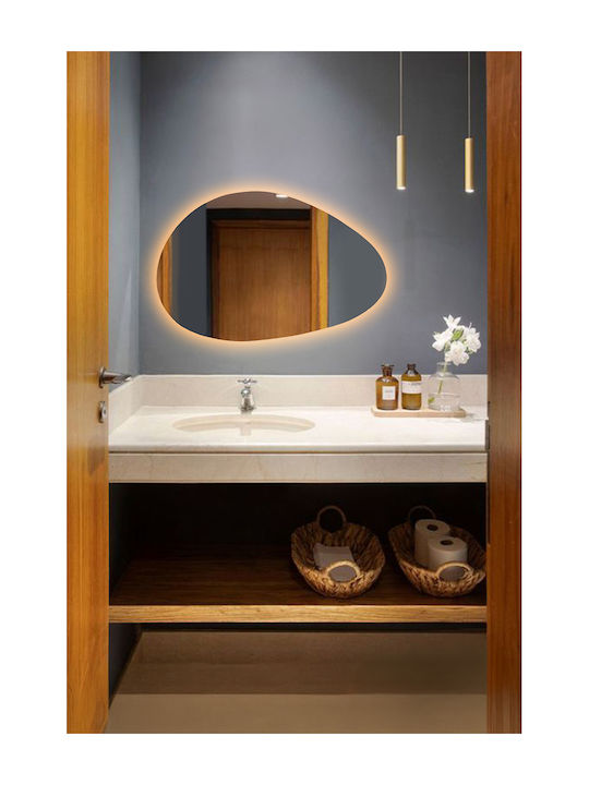 SteweHome Badezimmerspiegel 50x75cm Gelb