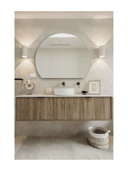 SteweHome Καθρέπτης Μπάνιου από Μέταλλο 90x105cm Μπρονζέ