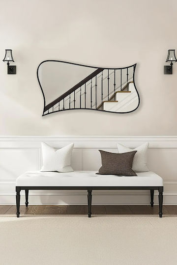 SteweHome Καθρέπτης Μπάνιου 41x76cm Χρυσός