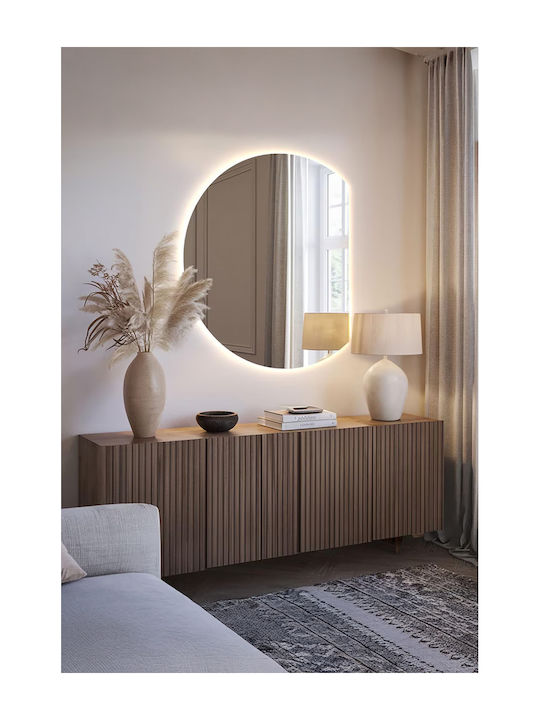 SteweHome Bathroom Mirror Led 65x70cm Yellow