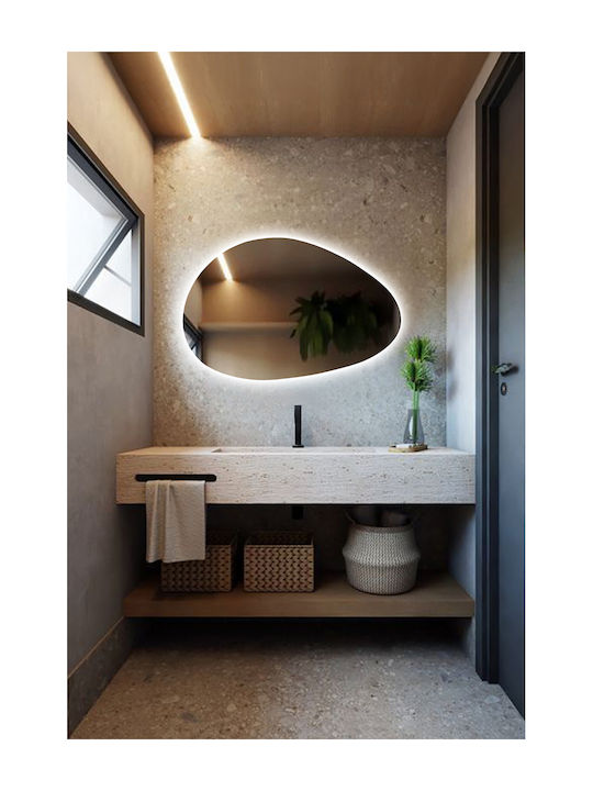 SteweHome Badezimmerspiegel 50x75cm Weiß