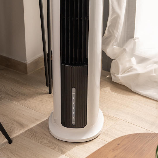 Morris Вентилатор Тип Кула 65W с Дистанционно Бял