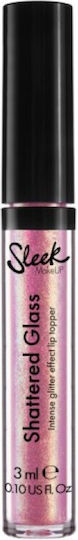 Sleek MakeUP Shattered Glass Intense Glitter Lip Topper Lip Gloss Ροζ 3ml