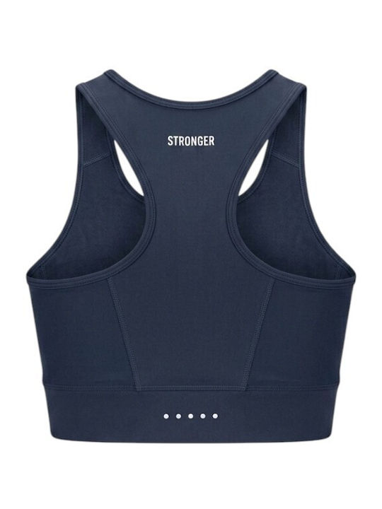 Damen Sport Crop-Top Blau