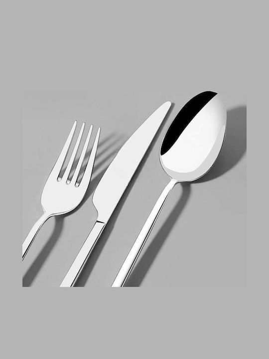 SteweHome Cutlery Set Stainless Steel Gray 84 Pieces