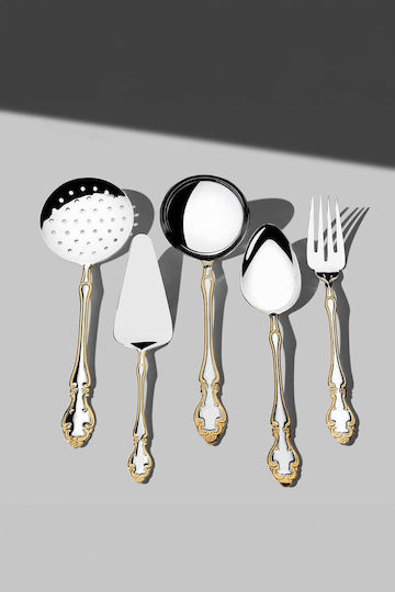 SteweHome Set De Tacâmuri Inoxidabile Aurii 89 Bucăți