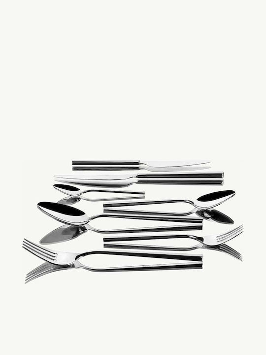 SteweHome Cutlery Set Stainless Steel Gray 84 Pieces