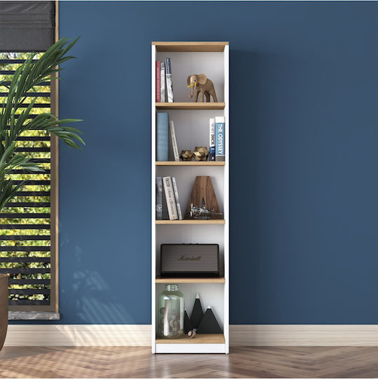 White Bookcase 40x25x161.8cm