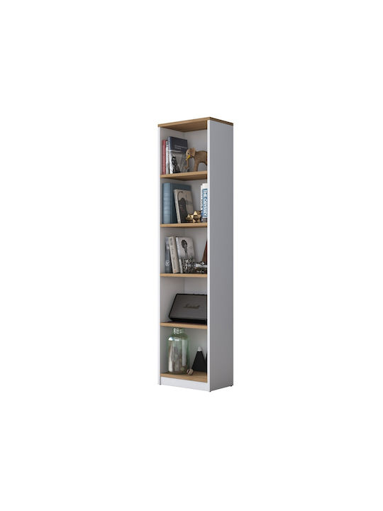 Weißes Bücherregal 40x25x161,8cm