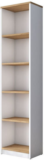 White Bookcase 40x25x161.8cm