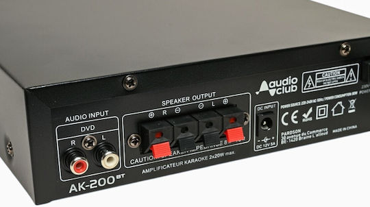Audio Club Ενισχυτής Karaoke AK-200BT Μαύρος